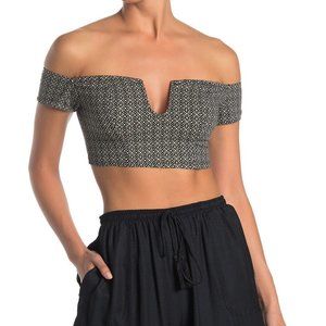 NWT Free People Brami Off-the-Shoulder Crop Top